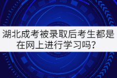 湖北成考被錄取后考生都是在網(wǎng)上進行學(xué)習(xí)嗎？