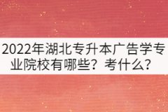 2022年湖北專升本廣告學專業(yè)院校有哪些？考什么？