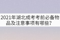 2021年湖北成考考前必備物品及注意事項有哪些？