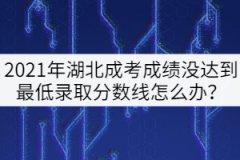2021年湖北成考總分沒達到最低錄取分數(shù)線怎么辦？