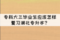?？拼笕厴I(yè)生應(yīng)該怎樣復(fù)習(xí)湖北專升本？