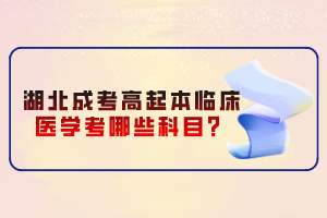 湖北成考高起本臨床醫(yī)學考哪些科目？