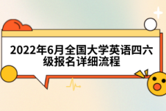2022年6月全國大學英語四六級報名詳細流程