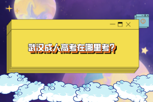 武漢成人高考在哪里考？