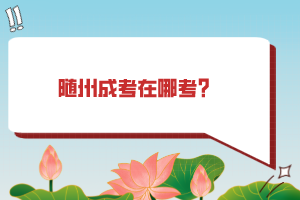 隨州成考在哪考？