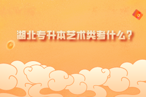 湖北專升本藝術(shù)類考什么？