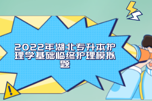2022年湖北專(zhuān)升本護(hù)理學(xué)基礎(chǔ)臨終護(hù)理模擬題