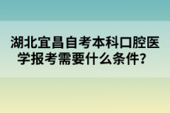 湖北宜昌自考本科口腔醫(yī)學報考需要什么條件？