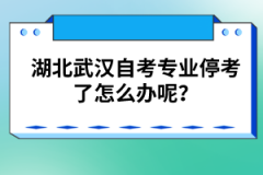 湖北武漢自考專業(yè)?？剂嗽趺崔k呢？
