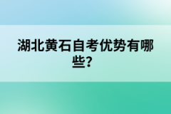 湖北黃石自考優(yōu)勢(shì)有哪些？