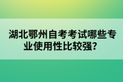湖北鄂州自考考試哪些專業(yè)使用性比較強？