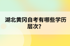 湖北黃岡自考有哪些學(xué)歷層次？