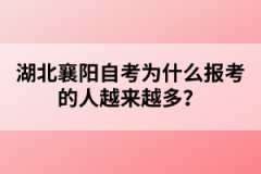 湖北襄陽(yáng)自考為什么報(bào)考的人越來(lái)越多？
