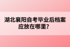 湖北襄陽(yáng)自考畢業(yè)后檔案應(yīng)放在哪里？