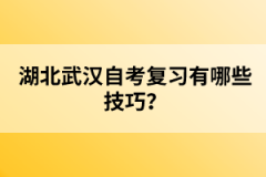 湖北武漢自考復習有哪些技巧？