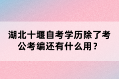 湖北十堰自考學(xué)歷除了考公考編還有什么用？