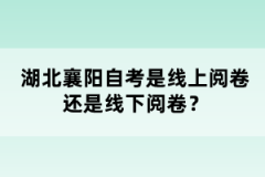 湖北襄陽(yáng)自考是線上閱卷還是線下閱卷？