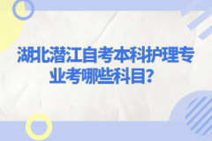 湖北潛江自考本科護(hù)理專(zhuān)業(yè)考哪些科目？