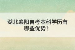 湖北襄陽自考本科學(xué)歷有哪些優(yōu)勢？