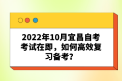 2022年10月宜昌自考考試在即，如何高效復習備考？