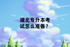湖北專(zhuān)升本考試怎么準(zhǔn)備？