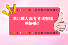 湖北成人高考考試有哪些好處？
