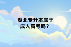 湖北專升本屬于成人高考嗎？