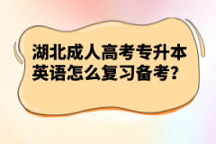 湖北成人高考專升本英語(yǔ)怎么復(fù)習(xí)備考？