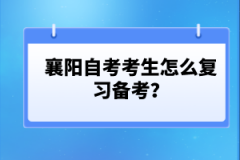 襄陽(yáng)自考考生怎么復(fù)習(xí)備考？
