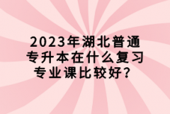 2023年湖北普通專升本在什么復(fù)習(xí)專業(yè)課比較好？